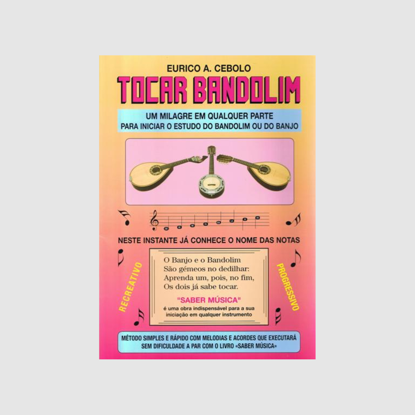 Livro Tocar Bandolim C/CD